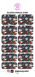 Halloween Waterslide Nail Decals - GN1030