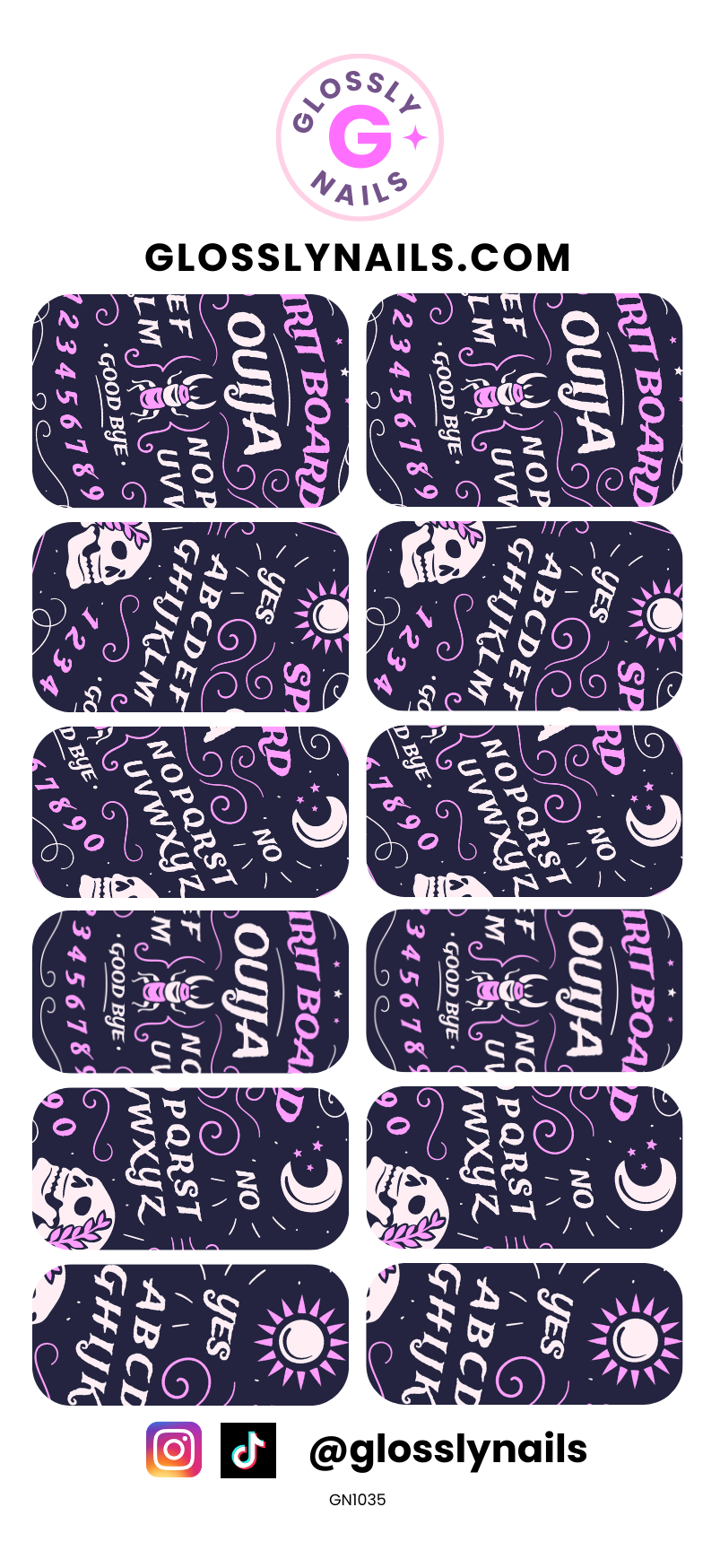 Halloween Waterslide Nail Decals - GN1035