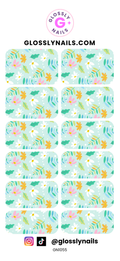 Spring Floral Waterslide Nail Decals - GN1055