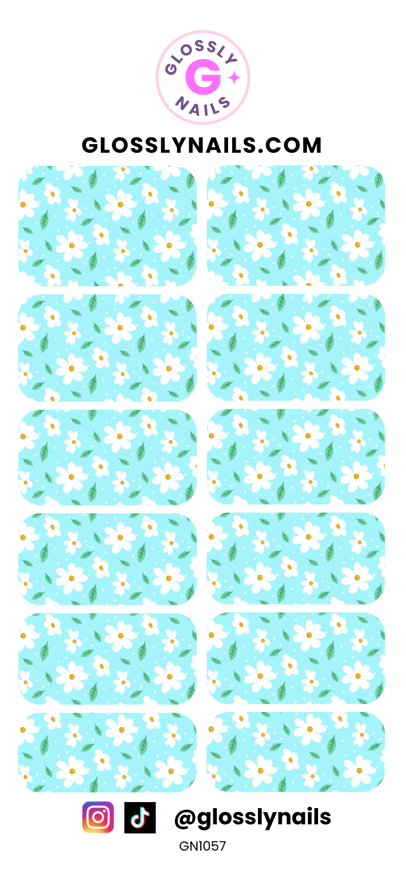 Spring Floral Waterslide Nail Decals - Daisy Daze