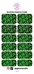 St Patricks Day Waterslide Nail Art Decals - Neon Leprechaun Hat